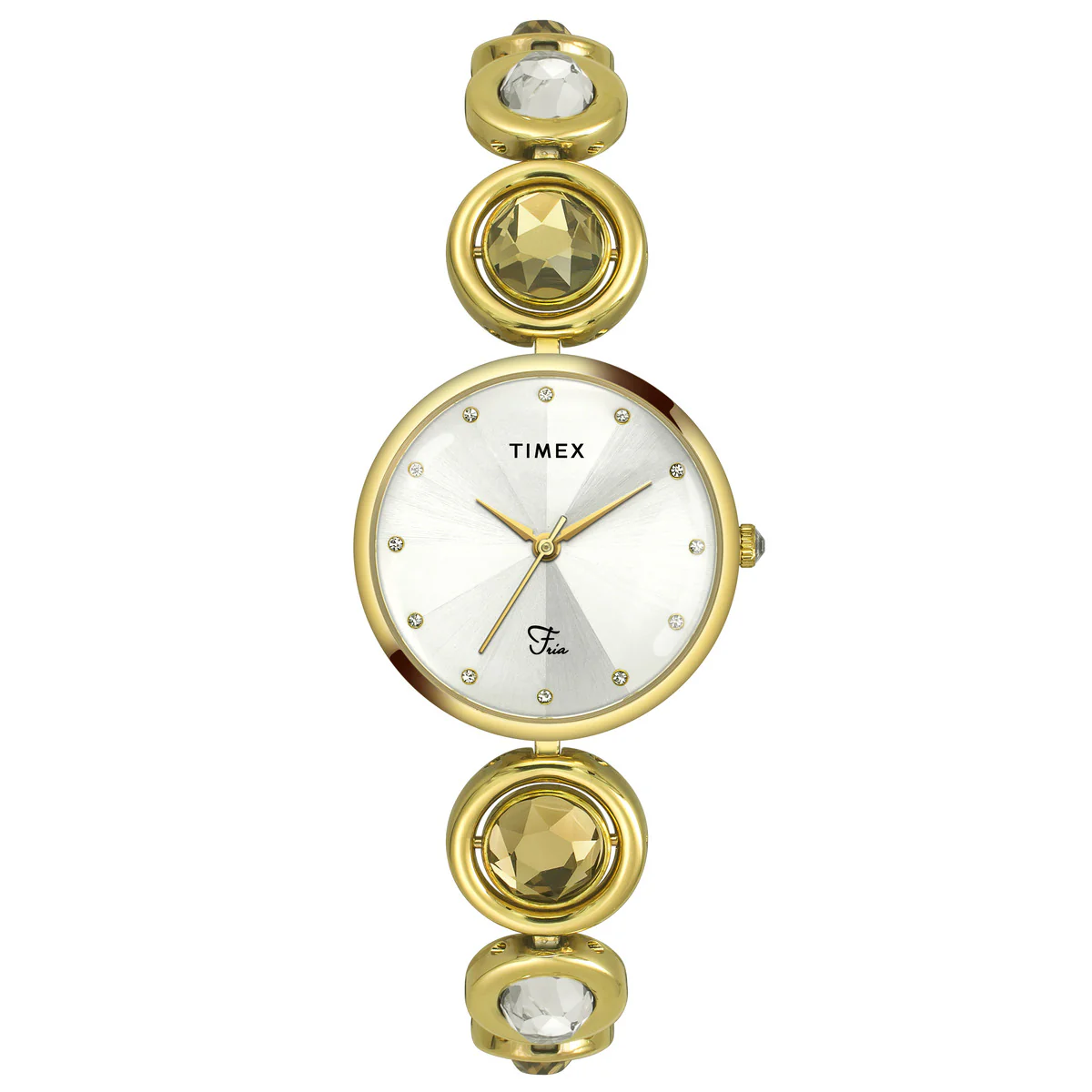 Timex Fria Women Silver Round Analog Watch - TWEL16400