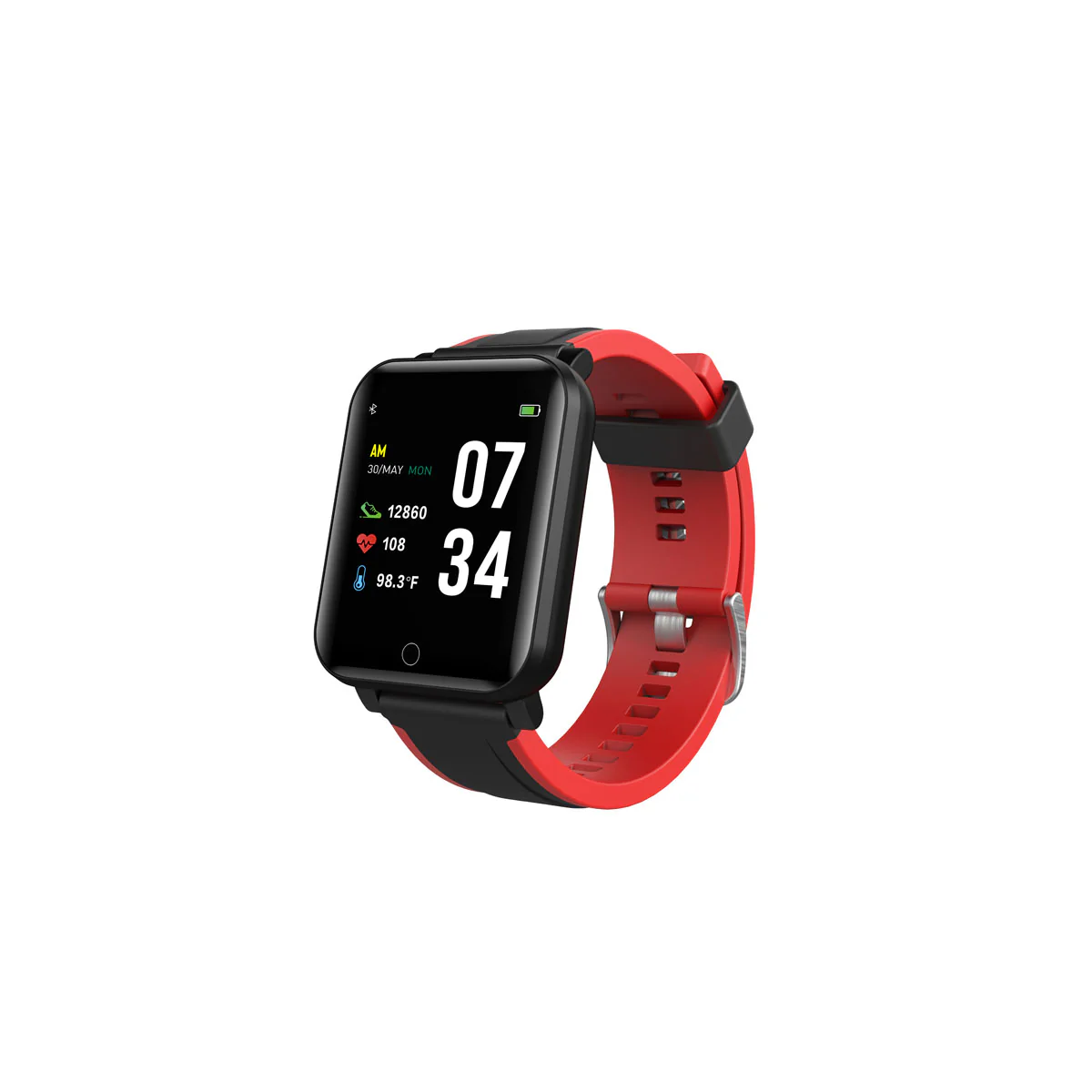 Timex Helix Unisex Tech Digital Dial Rectangle Case Temperature HRM SpO2 Function Watch -TWTXW101T - Image 6