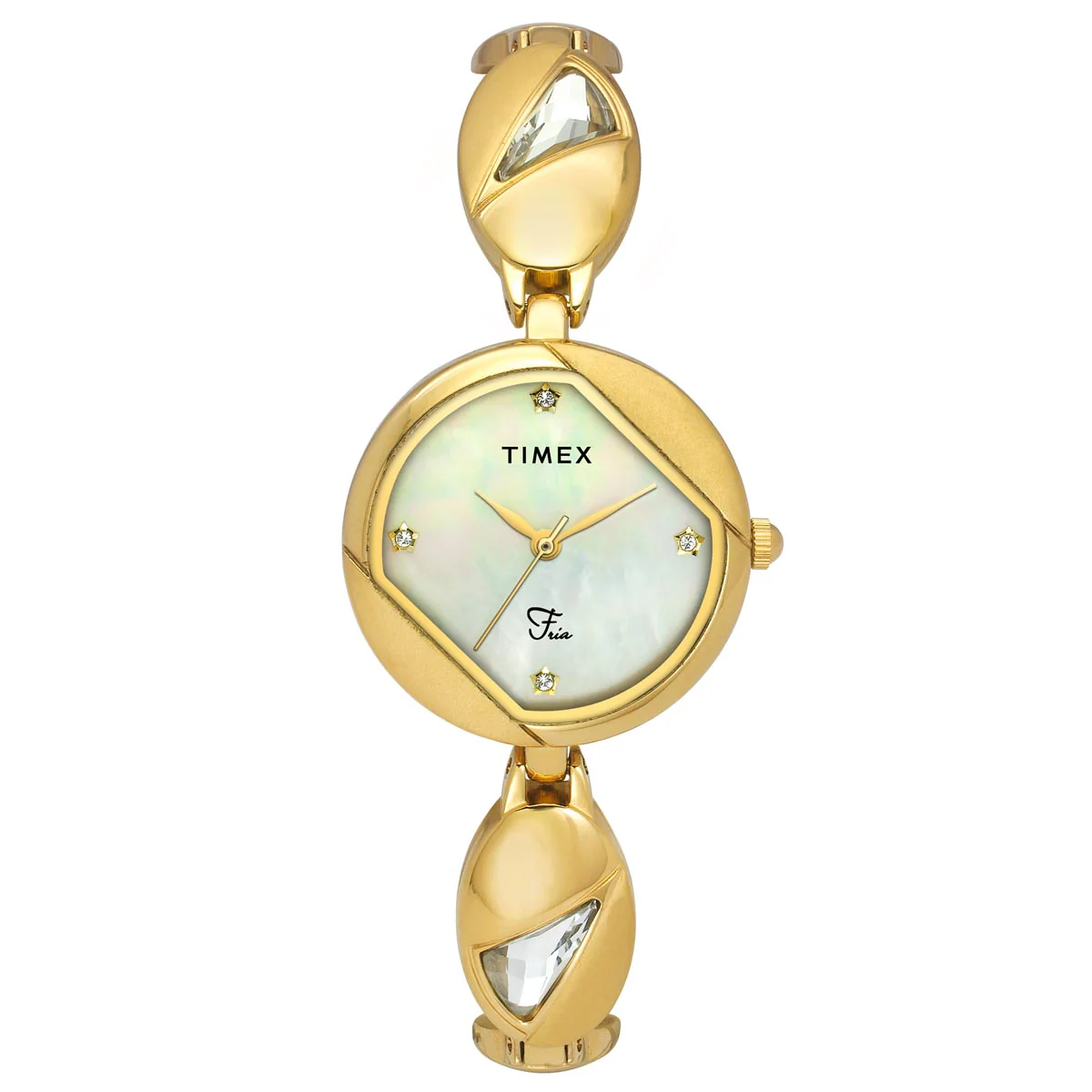 Timex Fria Women Mother of Pearl Round Dial Analog Watch - TWEL16305