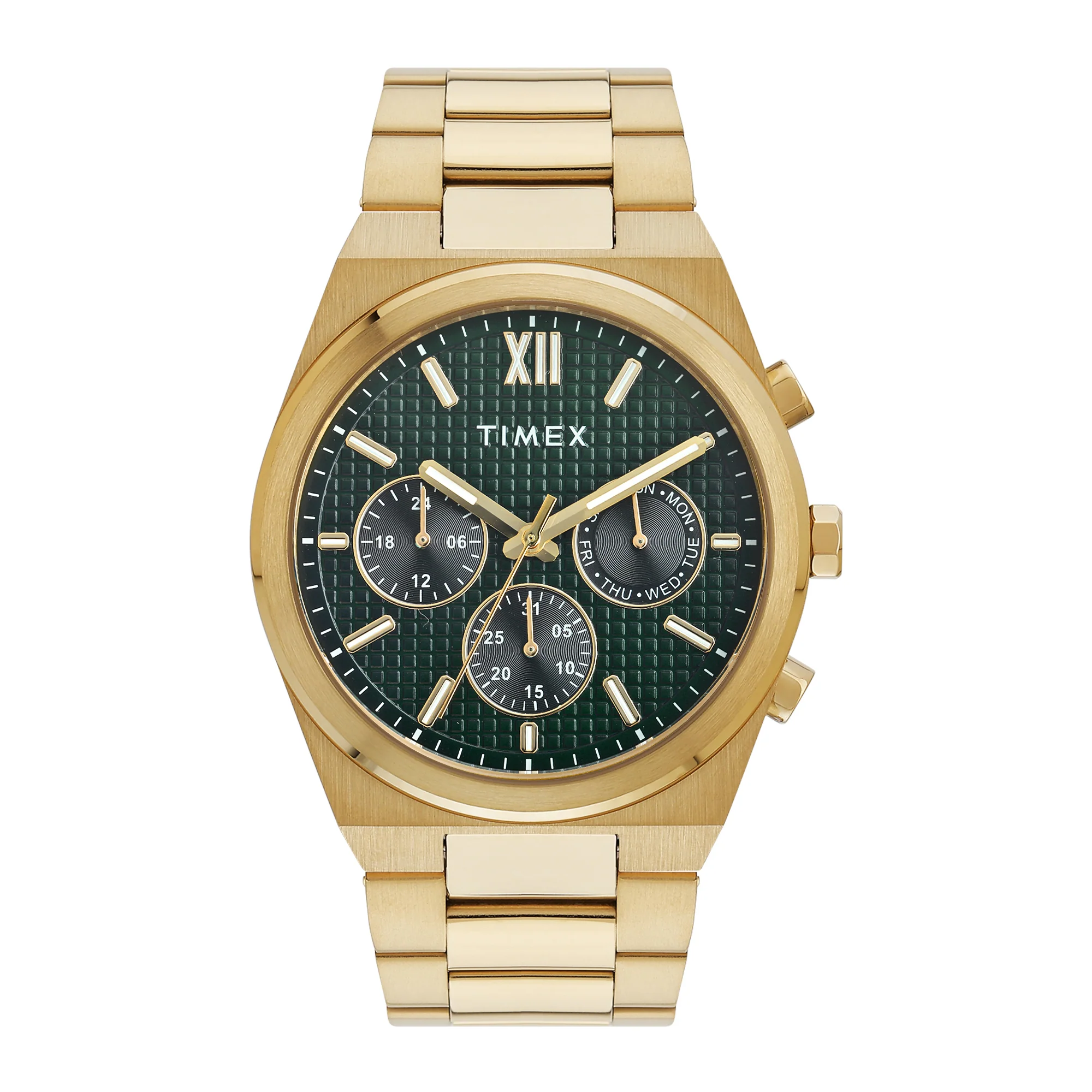 Timex Green Round Dial Analog Men's Watch - TWEG297SMU02