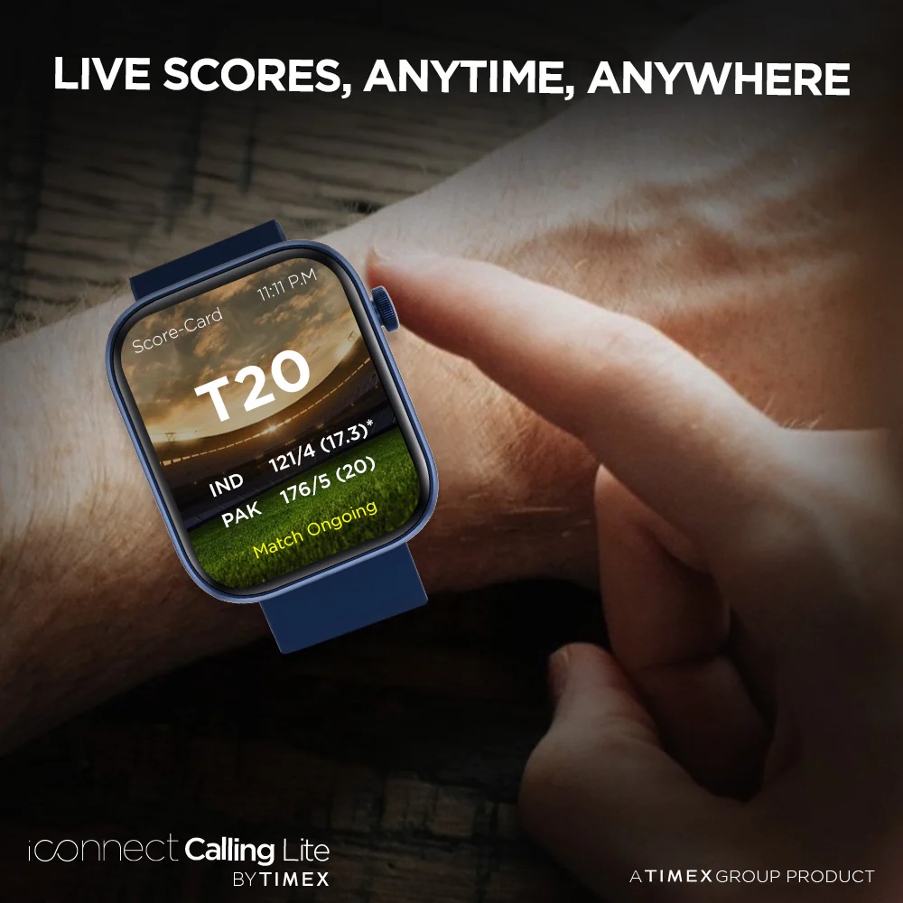 Timex iConnect Calling Lite 1.83 inches (4.6cm) Display BT Calling Smartwatch For Unisex - TWIXW602T - Image 4