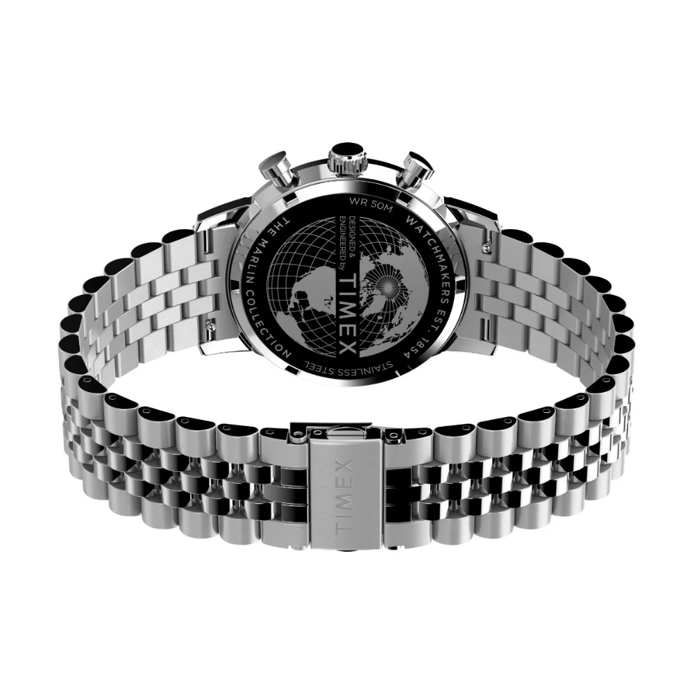 Timex Marlin Men Silver-Tone Analog Round Stainless Steel Dial Watch - TWEG26704UJ - Image 3