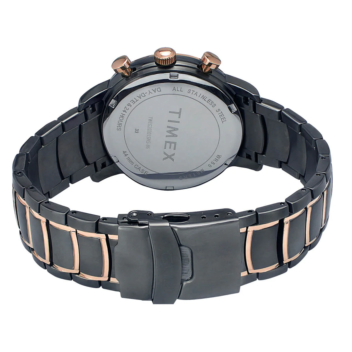 Timex E Class Men's Gunmetal Dial Round Case Multifunction Function Watch -TWEG20201 - Image 3