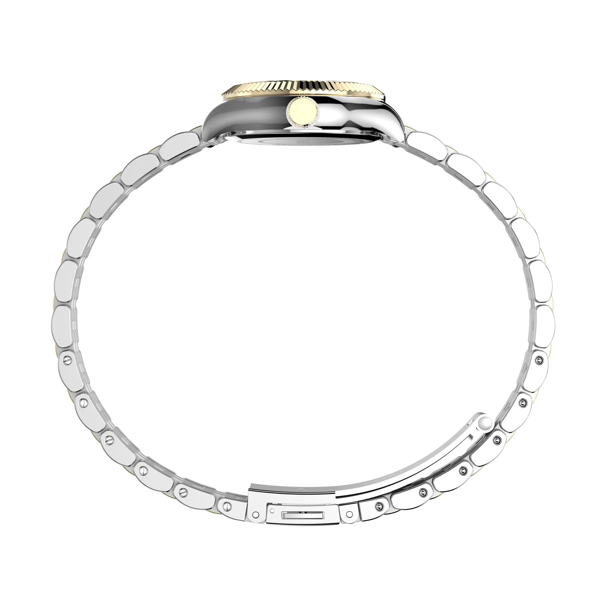 TIMEX Trend Gold-Tone Round Dial Analog Women's Watch - TW2W90900UJ - Image 2