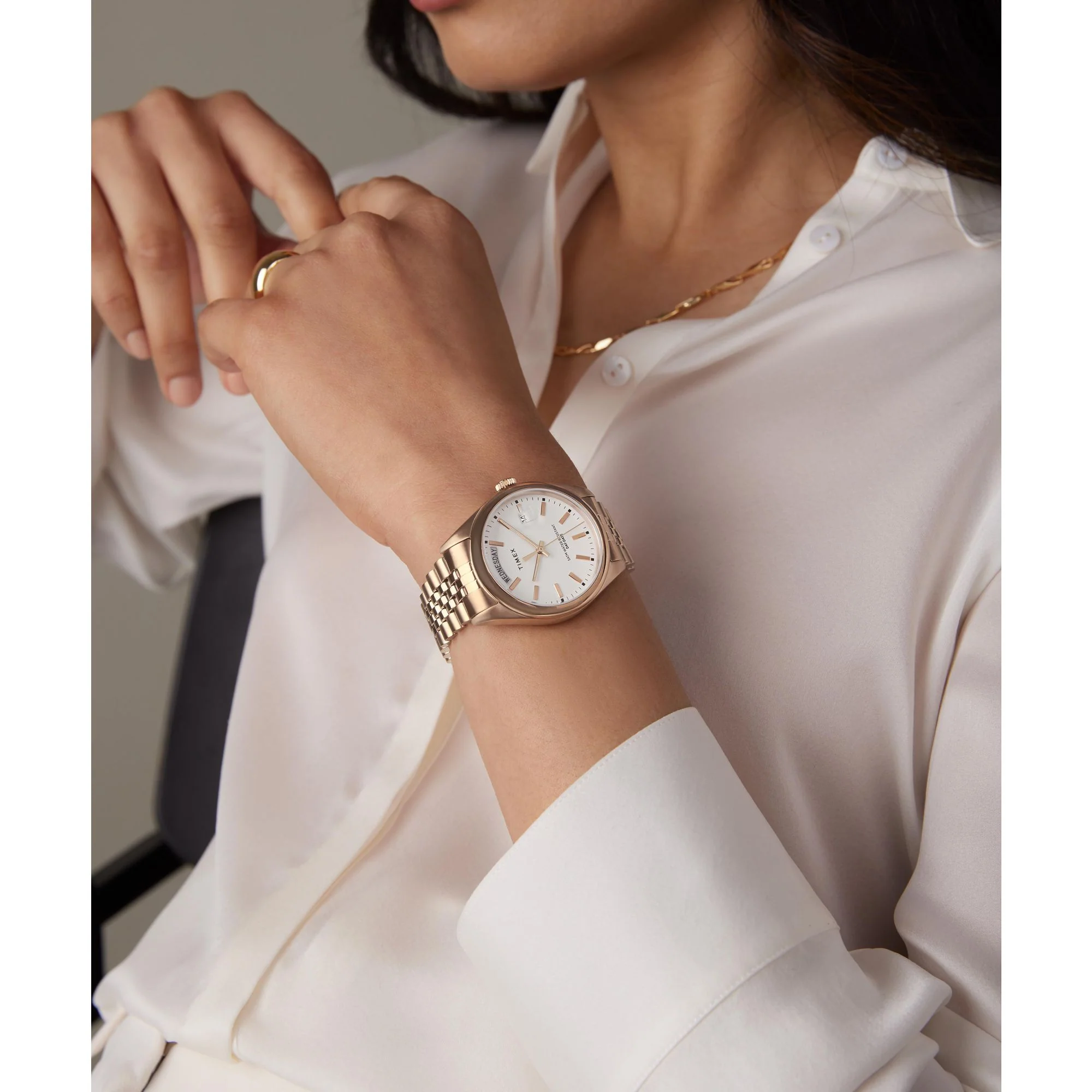 TIMEX TREND White Round Dial Analog Women's Watch - TWEL21401 - Image 2
