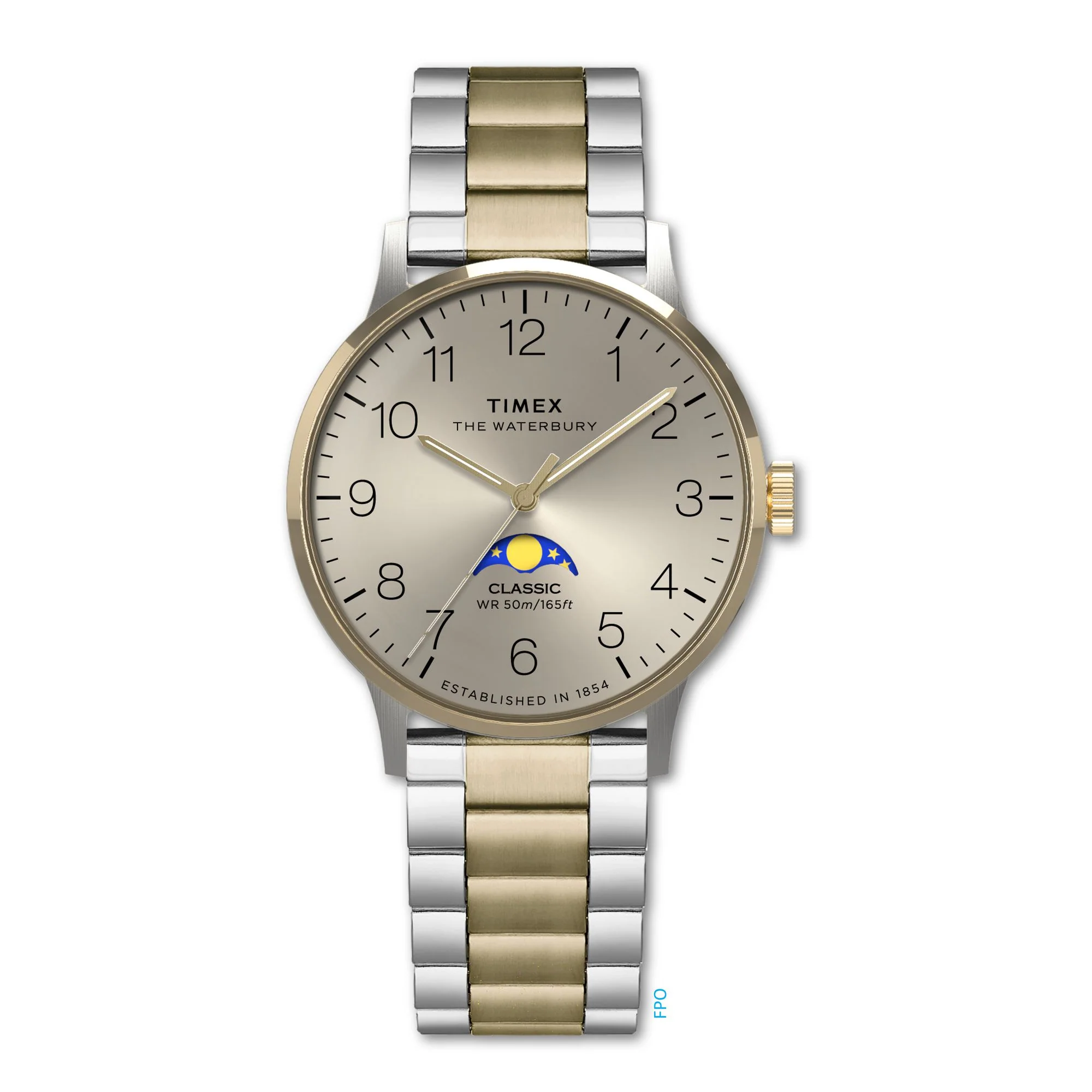 TIMEX Waterbury Men Champagne Round Dial Analog Watch - TW2W75800UJ