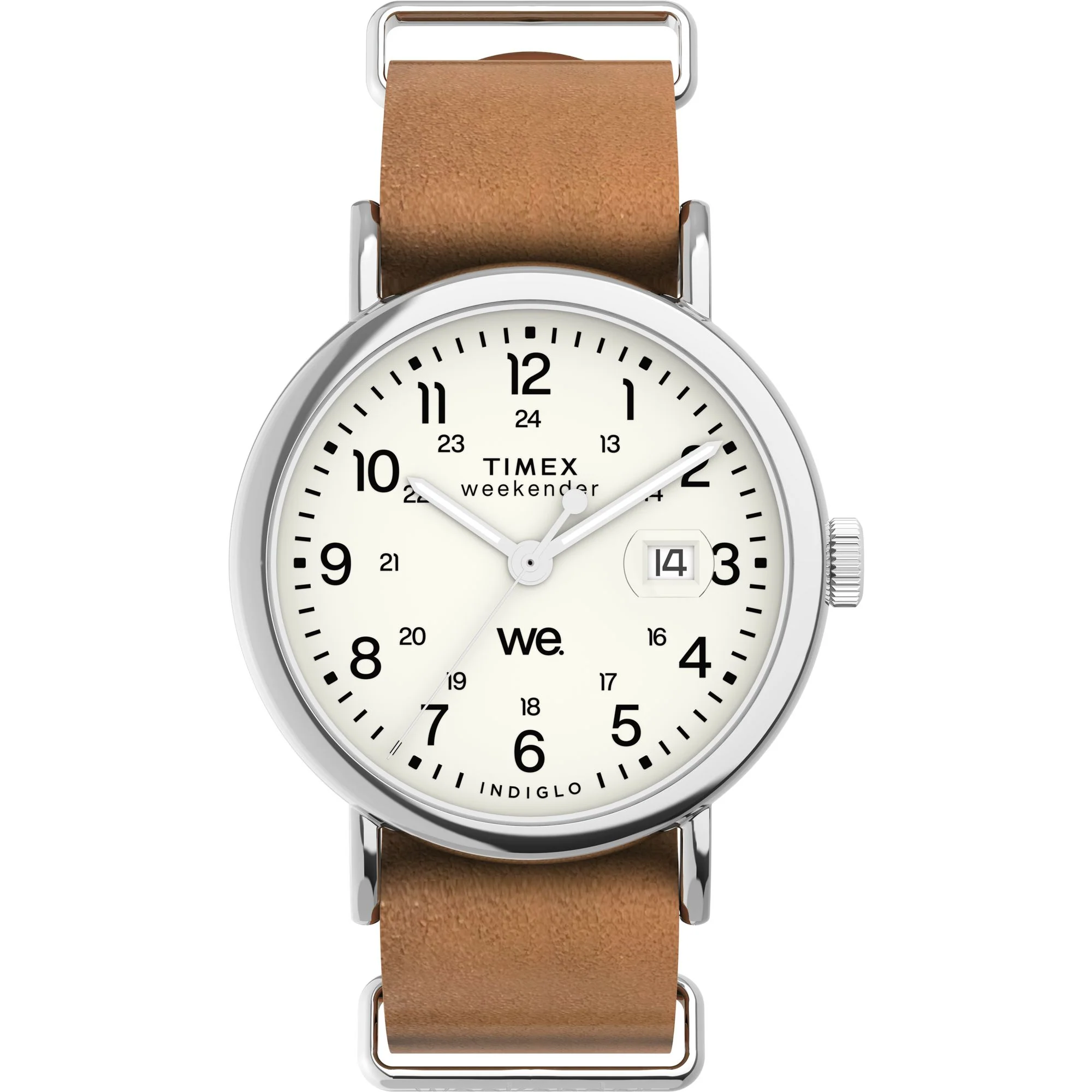 Timex Weekender Round 40mm White Dial Analog Men Watch - TW2W86900UJ