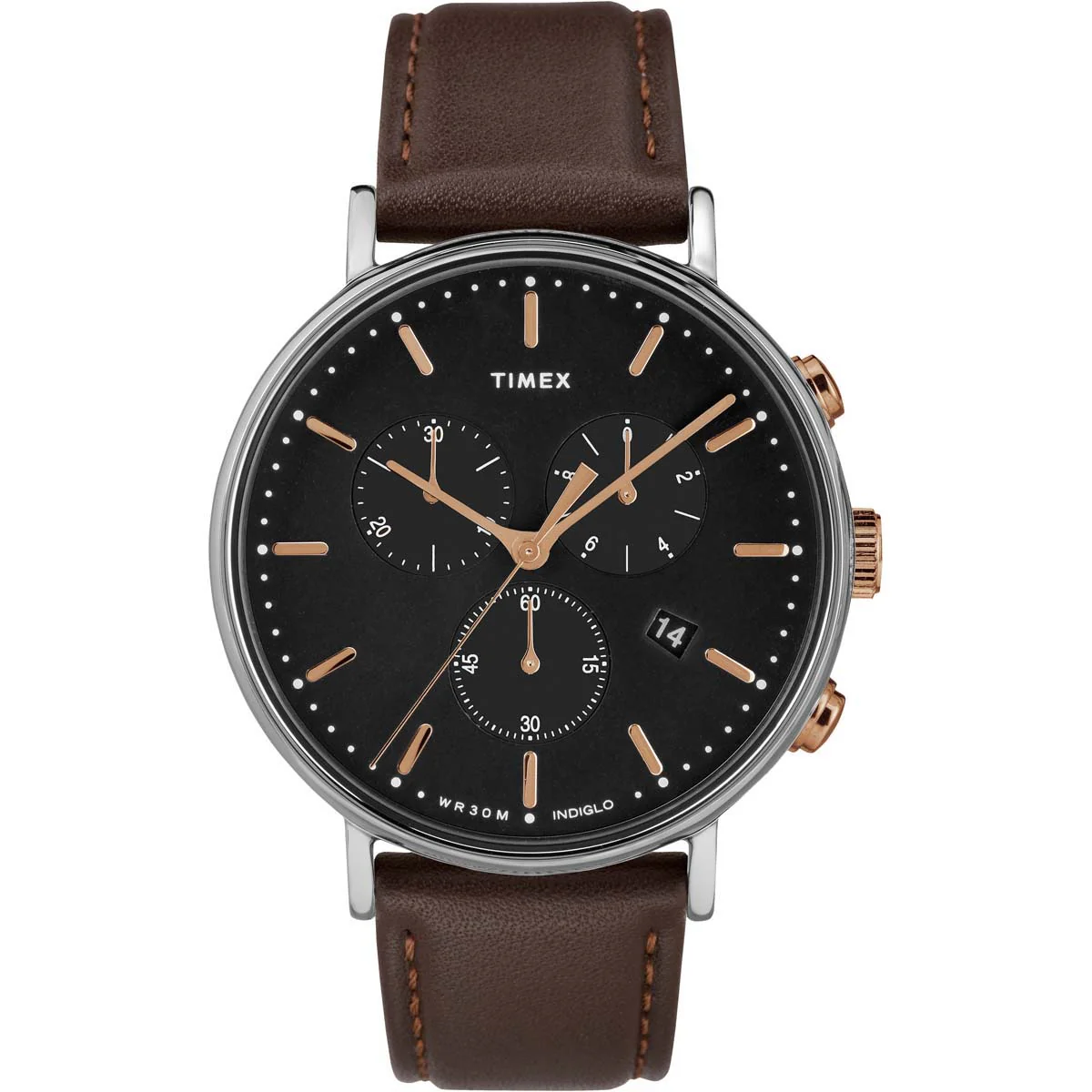 Timex Essential Collection Men's Quartz Analog Silver-Tone Dial Round Case Chronograph Function Watch -TW2T11500 - Image 4