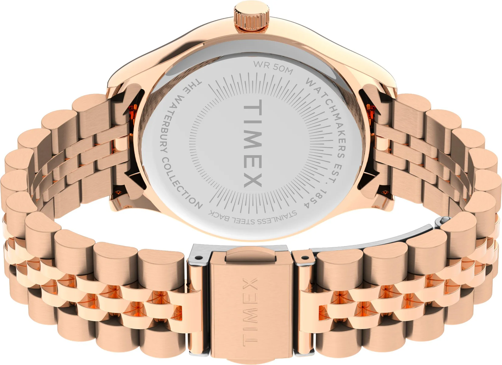 Timex Global Women's Rose Gold-Tone Dial Case Stainless-Steel Function Watch -TW2U23300 - Image 3