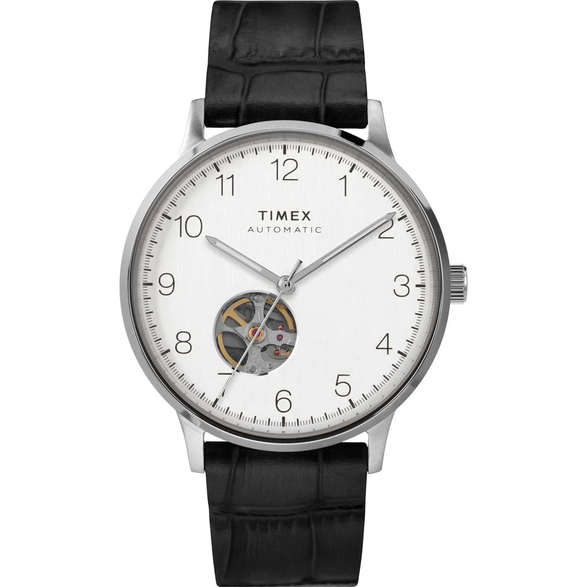 Timex Heritage Collection Men's Mechanical Automatic Wind Stainless Steel Dial Round Case Automatic Function Watch -TW2U11500