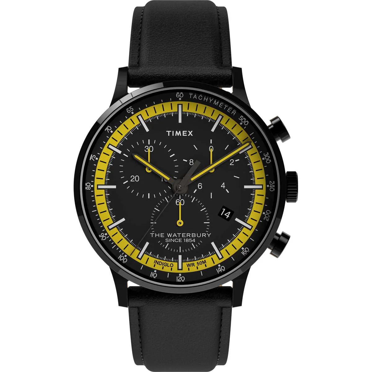 Timex Heritage Collection Men's Quartz Analog Black Dial Round Case Chronograph Function Watch -TW2U04800